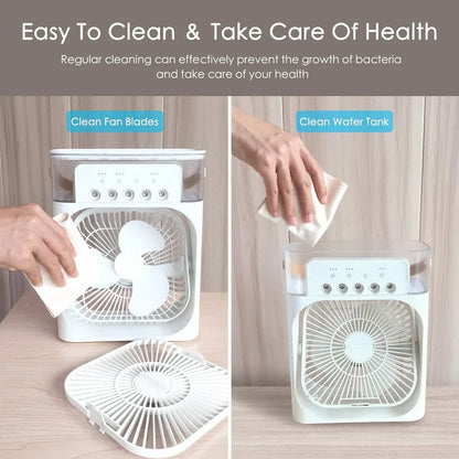Portable 3 in 1 Air conditioner Fan & Cooler - Instant Cooling for Home & Office