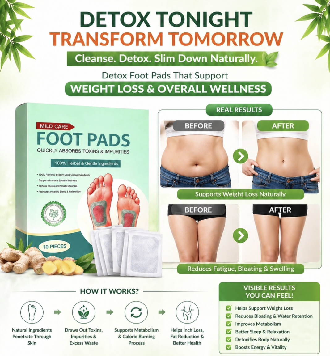 Deep Cleansing Herbal Foot Pads for Full body Detox & Natural Weight Management